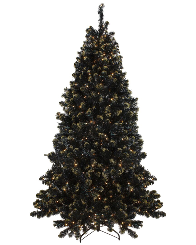 Northlight Pre-lit Led Black Crystal Pine Artificial Tree
