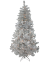 NORTHLIGHT NORTHLIGHT 7.5FT PRE-LIT FULL METALLIC TINSEL ARTIFICIAL CHRISTMAS TREE