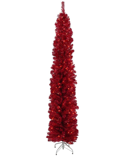 Northlight 6ft Pre-lit Pencil Red Artificial Christmas Tree