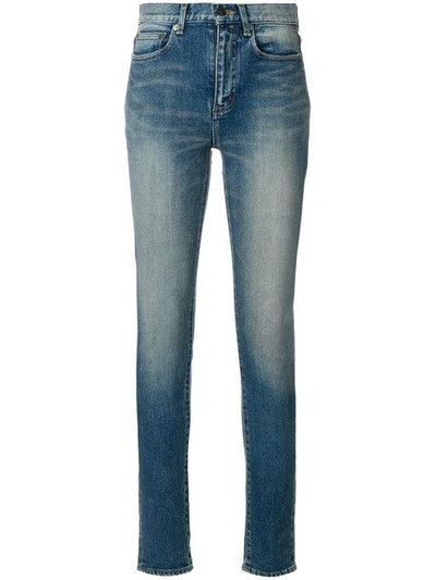 Saint Laurent Skinny Fit Jeans In Blue