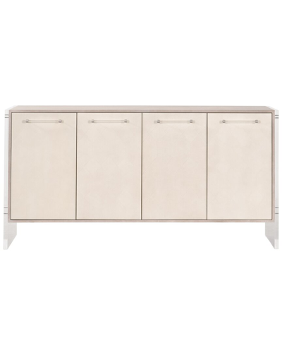 Essentials For Living Lorin Shagreen Media Sideboard In White