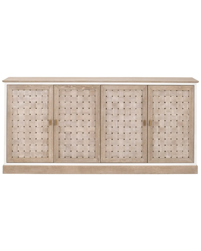 Essentials For Living Weave Media Sideboard In Grey