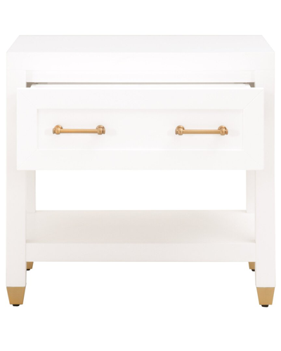Essentials For Living Stella 1-drawer Nightstand In White
