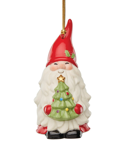 Lenox Christmas Gnome Ornament In White