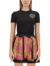 Versace Jeans Couture T-shirt With Logo In Black