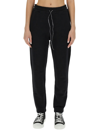 Vivienne Westwood Women Jogging Pants With Spray Print Orb In Nero