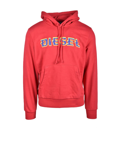 Diesel Mens Red Sweatshirt