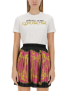 Versace Jeans Couture Logo-print Cotton T-shirt In Bianco