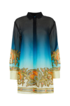 Etro Long-sleeved Silk Georgette Shirt In Multi