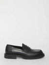 Fendi Frame Slip-on Leather Loafers In Black