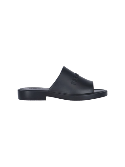 Ferragamo Flat Shoes In Black