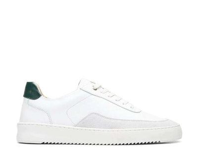 Filling Pieces Mondo Squash Perforated Leather Low-top Trainers In White
