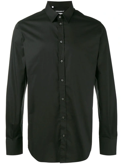 DOLCE & GABBANA SMALL COLLAR SHIRT,G5EJ0TFUEAJ12186194