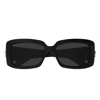 Gucci Gg Corner Rectangular Sunglasses In Black