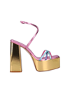 Haus Of Honey Platform Sandals In Multicolour