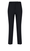 Incotex Straight-leg Tailored Pants With Subtle Hem Detailing In Black