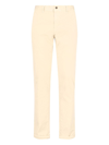 Incotex Straight Trousers With Pockets And Loops In White