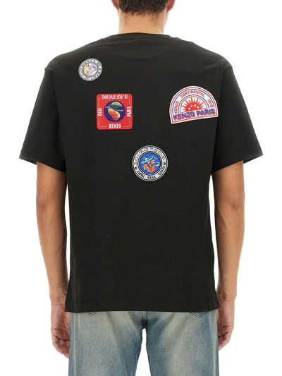 Kenzo T-shirt With Patch In Black