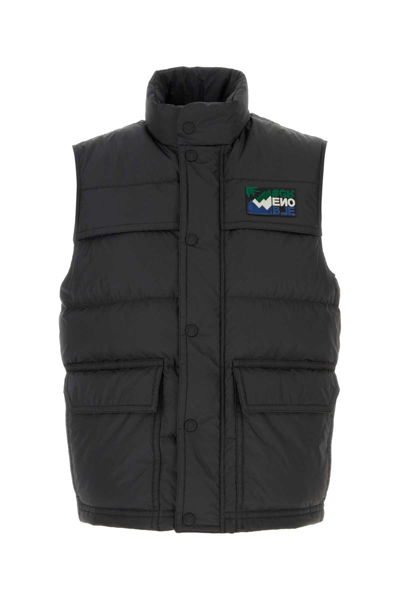 Moncler Grenoble Jackets And Vests In Black