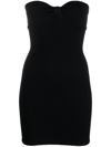 Reina Olga 'strapless Dress Featuring Ruched Detailing' In Black
