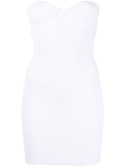 Reina Olga Mini Dress In White