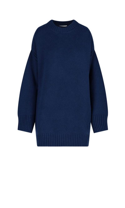 Sa Su Phi Sweater Dress In Blue