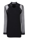 Sacai Layered Tank Top In Black
