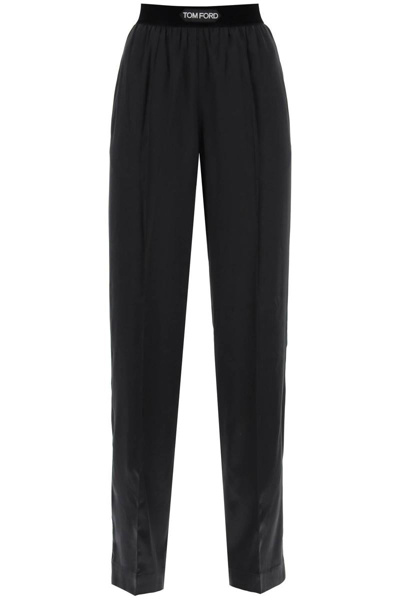 Tom Ford Black Pinched Seams Lounge Pants