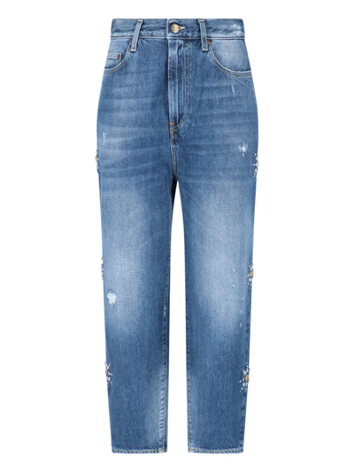 Washington Dee Cee Studded Detail Jeans In Blu