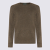 Zanone Green Wool Blend Sweater In Green
