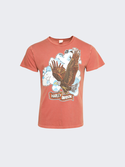 Madeworn Harley Eagle T-shirt In Orange