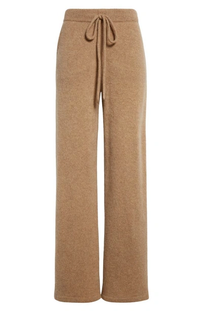 The Elder Statesman Tes Cashmere Lounge Trousers In Camel