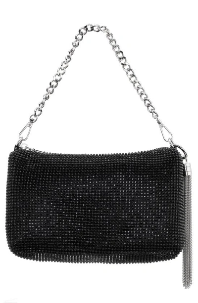 Nina Lorne Embellished Convertible Shoulder Bag In Black