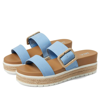Mia Kenzy Platform Sandal In Blue