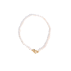 Joey Baby 18k Gold Plated Freshwater Pearls -jackie Essential Pearl Necklace L20" For Women In Gold