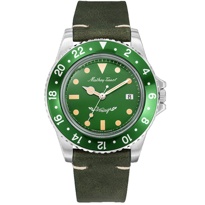 Mathey-tissot Men's Vintage Green Dial Watch