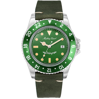 MATHEY-TISSOT MEN'S VINTAGE GREEN DIAL WATCH