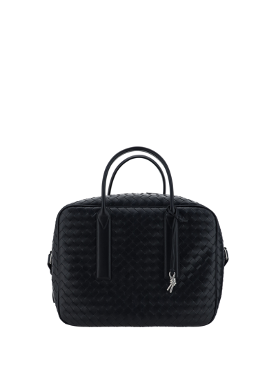 Bottega Veneta Avenue Shoulder Bag In Black/silver
