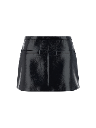 Courrèges Courreges Contrast Top With Buckle Detail In Black