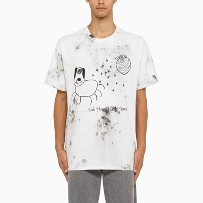 Westfall Snoopy Stardust Tie-dye T-shirt In White