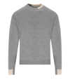 Manuel Ritz Grey Crewneck Jumper In Grey