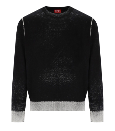 Diesel K Larence B Crewneck Sweater In Black