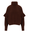 ESSENTIEL ANTWERP EJOY BROWN TURTLENECK SWEATER