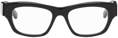 Balenciaga Black Square Glasses In Black-black-trans