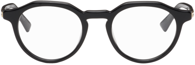 Bottega Veneta Black Forte Panthos Glasses In Black-black-transpar