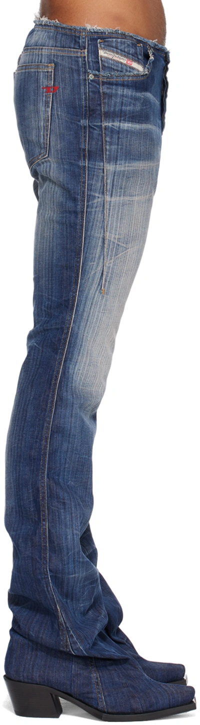 Diesel Blue Bootcut Jeans & Chelsea Boots In 1