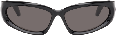Balenciaga Black Swift Sunglasses In Black-black-grey