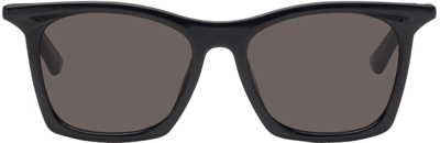 Balenciaga Black Square Sunglasses In Black-black-grey