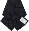 TAION BLACK QUILTED DOWN SCARF