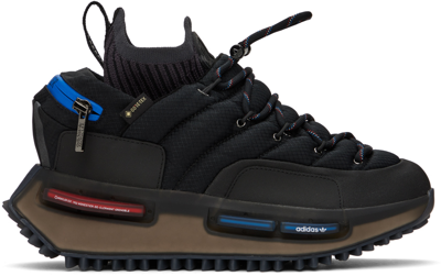 Moncler Genius Moncler X Adidas Originals Black Nmd Sneakers In 999 Black